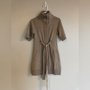 Banana Republic Women’s Small Elbow Sleeve Belted Cashmere Blend Sweater Coat